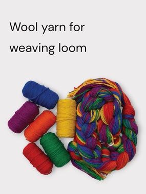 Harrisville Designs Rainbow Scarf Wool Yarn Refill Kit for Easy Weaver A or B